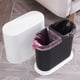 thumbnail image 2 of Monstrate Práctico cesto de basura con innovador para una fácil eliminación de basura fácil de basura ahorro de espacio Suministros de limpieza para el hogar negro, 2 of 6