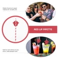 thumbnail image 4 of KAKOWELY 20 pajitas decorativas para bebidas, de papel, para fiestas, festivales (rojas), 4 of 5