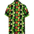 thumbnail image 2 of HAPPY BAY Men's Funky Beach Short Sleeve Hawaiian Shirts XS Anne'S Lace, Black Summer Vacation Holiday, 2 of 6