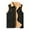 Black, variant on Tops for Men Sleeveless Jacket Corduroy Fleece-Lined Casual Padded Pocket Buttoned Coat Mens Coats Black L