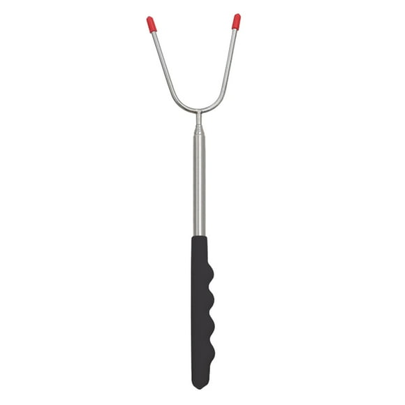 Moins de 5 Fourchettes de Barbecue en Acier Inoxydable 115cm Fourchette Télescopique en Forme de U Aiguille de Barbecue Extérieur Bâton de Hot-Dog Poulet
