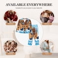 thumbnail image 7 of Lsque Animals on Noah's Ark Pattern Long Sleeve Pajama Set for Women - Soft 2-Piece Sleepwear and Loungewear Set with Pockets, Comfy Nightwear-Medium, 7 of 7