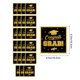 thumbnail image 3 of Set de vajilla para fiesta de graduación en oro negro 2026 - Platos de papel desechables, vasos y servilletas - Decoración temática de la celebración de graduación para adultos, enhorabuena al, 3 of 6