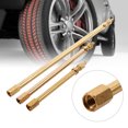 thumbnail image 3 of Garosa Brass Auto Tire Valve Stem Extension Pole Caps Extender Straight Bore, Brass Tire Valve Extension, 3 of 7