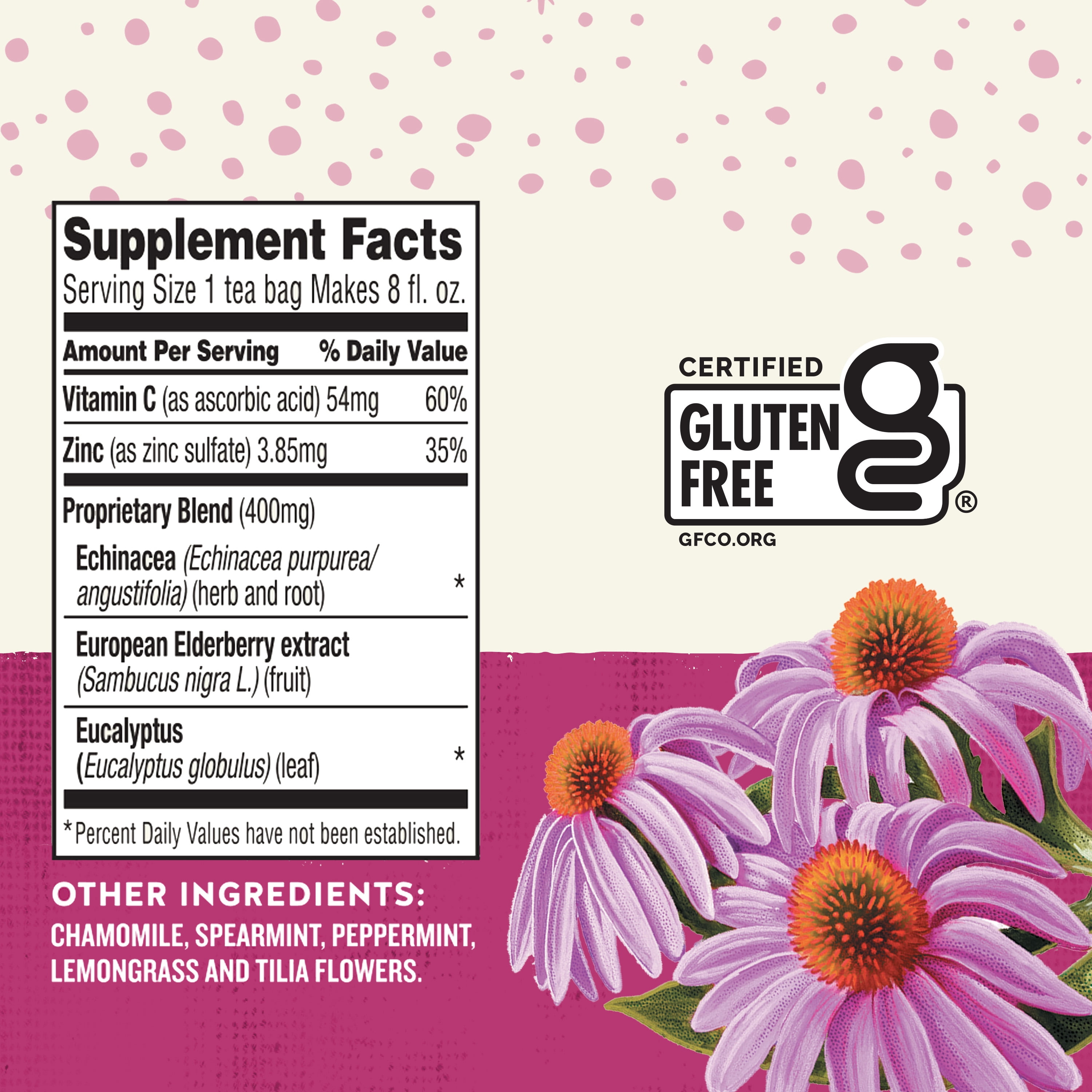 (4 pack) Celestial Seasonings Sleepytime Wellness Echinacea Immune Support Herbal Tea Bags (20 Count)