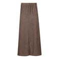 thumbnail image 5 of JAKANYQ Skirts For Lady High Waist Midi Vintage French Pleated A-Line Flared Slimming Fashion Skirt Midi-Length Beautiful, 5 of 8