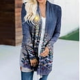 thumbnail image 2 of Uhndy Winter Jackets Coats for Women, Women Autumn And Winter Loose Long-sleeved Cardigan Christmas Print Coat Christmas Gifts for Women, 2 of 6