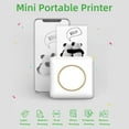 thumbnail image 3 of Riwcyla Pocket Photo Printer Portable Thermal Printing Machine 203dpi Wireless Connection for Picture Lable DIY Handcraft List Meno Notes Journal Receipt Paper Instant Printer Sticker with 11 Roll, 3 of 6