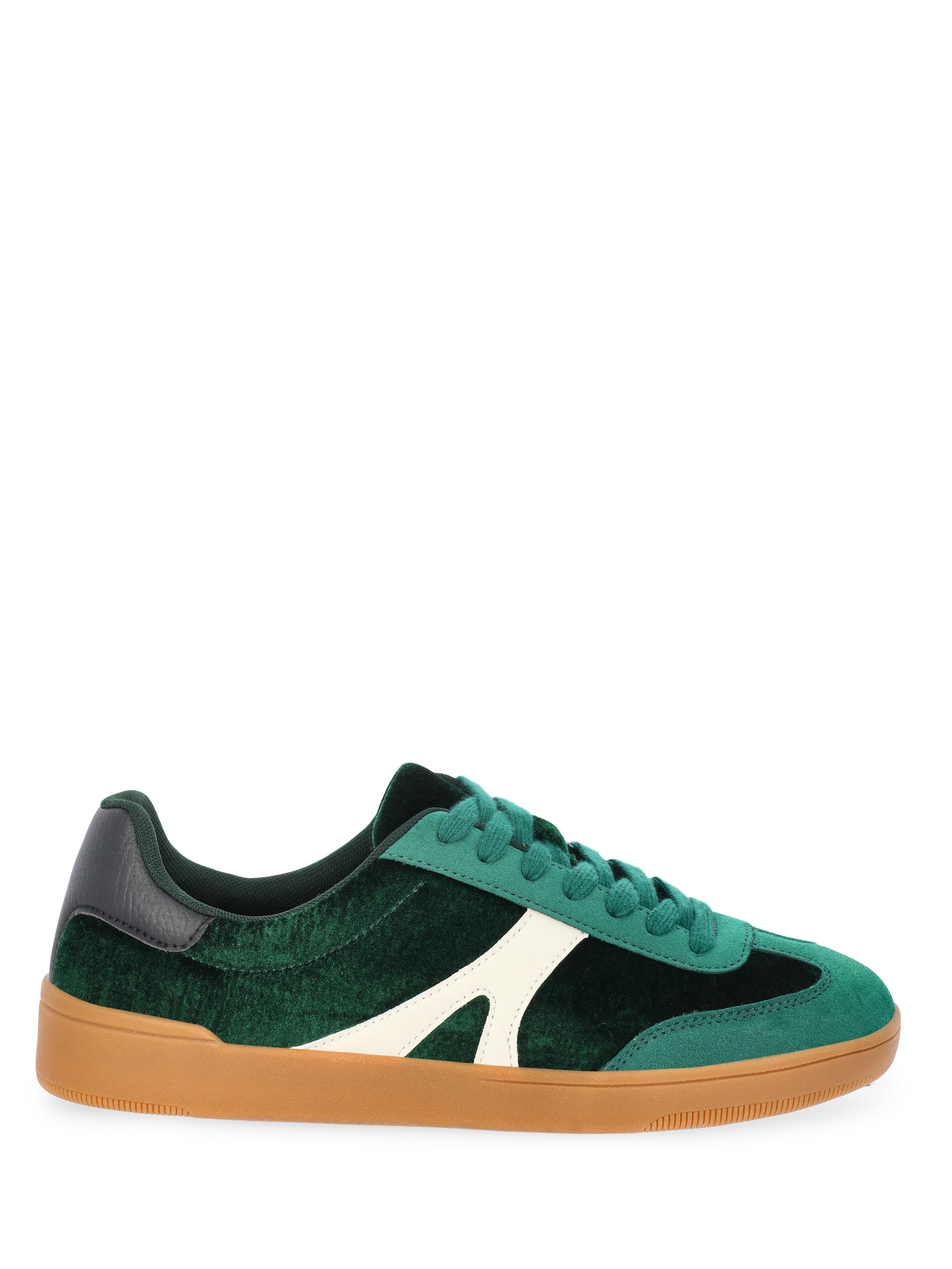 No Boundaries Velvet and Faux Suede Gum Sole Sneakers, Women's