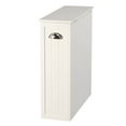 thumbnail image 4 of OakRidge Slim Bathroom Storage Cabinet with Slide-Out Shelf & Hinged Lid, 7-In. Wide, White, 4 of 5