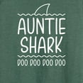 thumbnail image 3 of Instant Message - Auntie Shark - Women's Lightweight French Terry Long Sleeve Shirt, 3 of 6