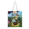 thumbnail image 1 of Lupi & Baduki Bolso de tela con estampado de lienzo para mujer, bolsa de compras reutilizable y estética, con cremallera interior, regalo para mujer, 35 × 40 cm., 1 of 6