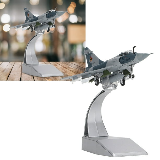 Fighter Aircraft Model, 2 Display Brackets 1:100 Scale Alloy Fighter  Airplane Model Stylish For Desk Decoration 