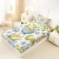 thumbnail image 4 of Erosebridal Wild Birds Blue Flower Twin Sheet Sets,Vintage Easter Eggs Happy Easter Kids Bedding For Girls 3-Piece, 4 of 6