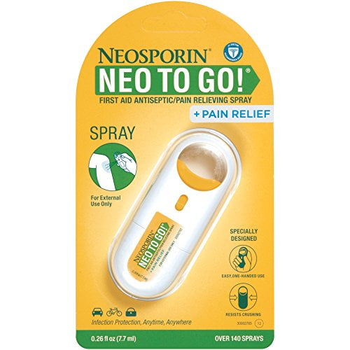 Neosporin Neo To Go Spray + Pain Relief 0.26oz Each