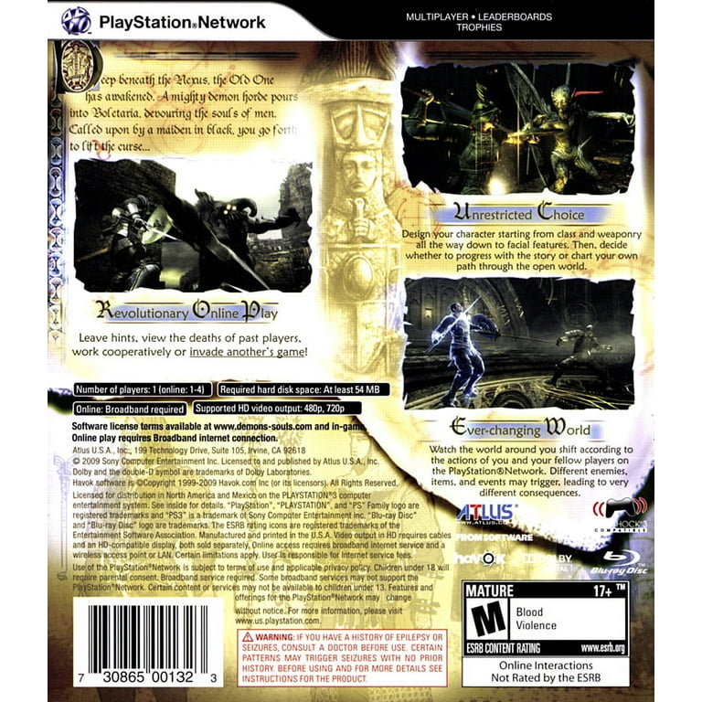 Demon's Souls Greatest Hits - Jogo PS3 Midia Fisica - Sony - Jogos
