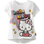 HELLO KITTY GIRLS TOP - SHINE SZ 2T WHITE-TEE SHIRT SHORT SLEEVE GRAPHIC TODDLER