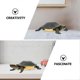 thumbnail image 3 of Turtle Toy Lifelike Tortoise Statues Home Decor Plastic Green Decorative Item 3Pcs, 3 of 4