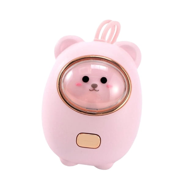 Calentador de manos eléctrico portátil de bolsillo para invierno, ideal para camping, oficina y viajes. Rosa