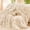 Beige, variant on 47" x 79" Bubble Throw Blanket - Super Soft Plush Blanket for Couch & Bed, Reversible Fluffy Home Decor Throw Mat in Beige White