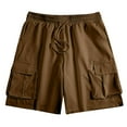 thumbnail image 5 of asjyhkr Plus Size Mens Cargo Shorts Drawstring Elastic Waist Breathable Hiking Work Shorts with Multi Pockets,M-4XL, 5 of 7