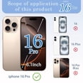 thumbnail image 3 of Reemplazo de Vidrio Trasero ZNZHKR para iPhone 16 Pro 6.1" Desert, 3 of 6