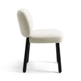 thumbnail image 6 of Foxy Cream Basketweave Chenille Dining Chair, 6 of 8