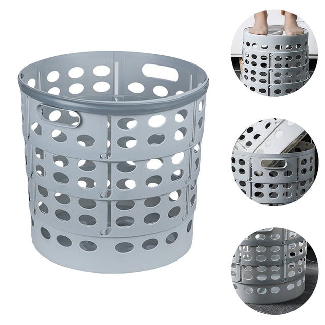 IDEANATEGRATE 1Ud Canasta Plegable Para Ropa Sucia En Material PP Con Asa Central Y Doble