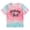 00-Light Blue12, variant on Yiyuu Birthday T Shirt for Girls Tie Dyed Letter Print Short Sleeved T-Shirt, Sizes 1-13
