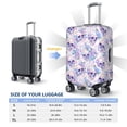 thumbnail image 5 of Haiem white Skull crystal flower Luggage Cover Printed Suitcase Covers for Luggage Elastic Washable Suitcase Protector Fits 18-32 Inch Luggage-Large, 5 of 8