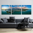 thumbnail image 3 of Epic Art 'Sarasota Sunset 2' by Epic Portfolio, Acrylic Glass Wall Art, 3 Piece Set, 108" x 36", 3 of 8