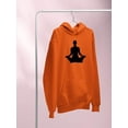 thumbnail image 3 of Yoga Silhouette      Hoodie Women -Image by Shutterstock, Female Medium, 3 of 4