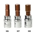 thumbnail image 1 of 3Pcs Hexagonale Tête Tournevis Bit 1/4 Pouce Drive Socket Outils à Main H3 H4 H5 H6 H7 H8, 1 of 9