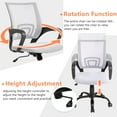 thumbnail image 5 of BestOffice Mesh Swivel Office Desk Chair, White, 5 of 7