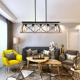 thumbnail image 3 of Topcobe 5-Light Farmhouse Chandeliers, Kitchen Island Pendant Light Fixture, Oak, 3 of 6