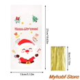 thumbnail image 4 of Bolsas de regalo de Navidad de 50/100 piezas, dulces, galletas, Papá Noel, embalaje de Navidad, bolsa de plástico, decoración de fiesta de navidad, 4 of 4