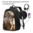 thumbnail image 2 of Daiia Adorable Flower Field Cow Pattern USB Charging Backpack for Men and Women, Anti-Theft Backpack,Travel Backpack,School Backpack,College Backpack,Laptop Backpack, 2 of 7