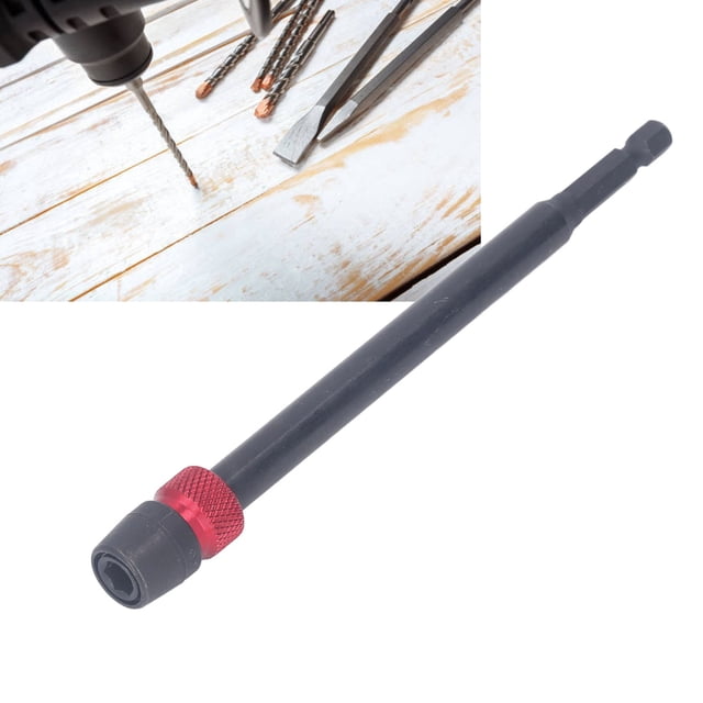 Drill Socket Adapter Impact Driver Extension Bar 1/4in Hex Shank Alloy Steel for Drill Bit, Quickly Install, Lock and Unlock Extensions with Compact Size, Very Durable and Easy to