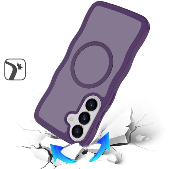 Case for Samsung Galaxy S26  / S26 Plus Grip Hand Magnetic Hybrid Case Shockproof Protection Matte Skin Rubber TPU   PC, XPM Phone Cover fit Samsung s26 Plus, Galaxy S26  [Dark Purple]