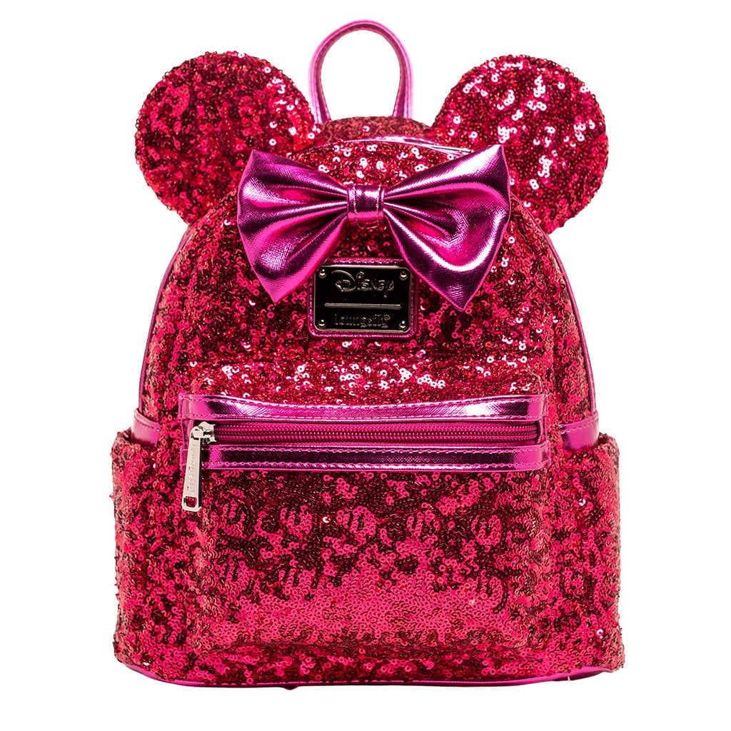 hot pink sequin loungefly backpack