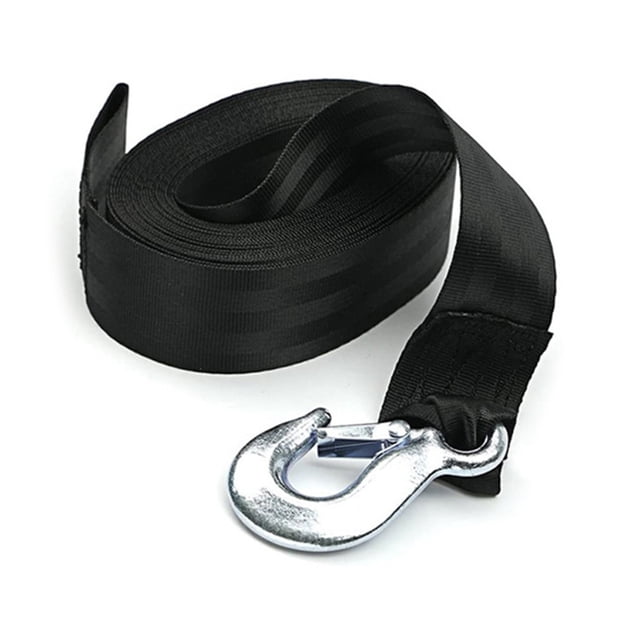 1 Pc Boat Goods Fixed Rope Emergency Safety Cord 4/6Meters Length Trailer Marine Winch Strap With Metal Buckle