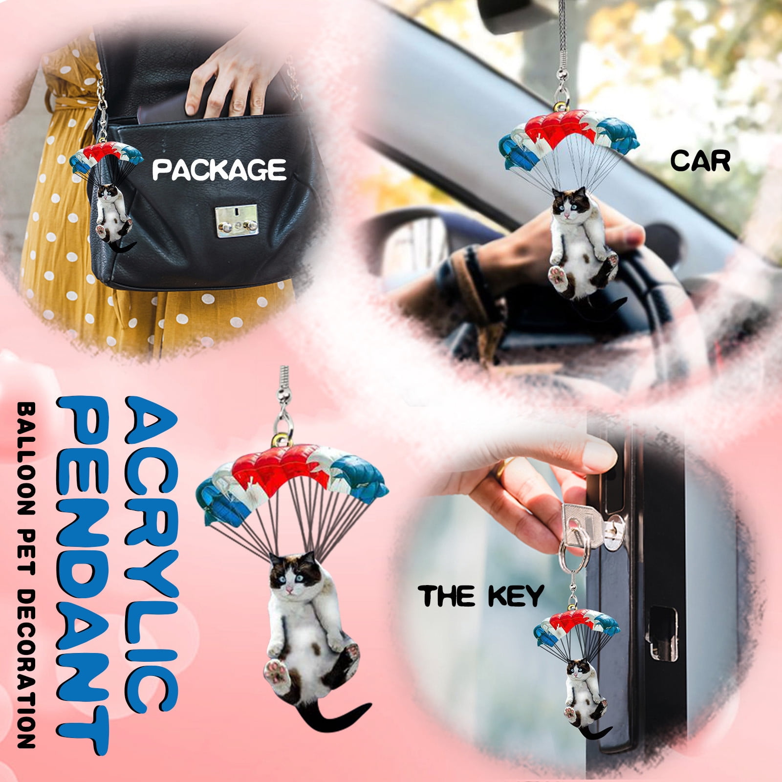 Details about   Car Cute Gog Hanging Ornament With Colorful Aerosphere Hanging Ornament Gift New 
