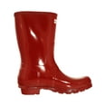 thumbnail image 2 of Hunter Women's Original Short Gloss Military Red Mid-Calf Rubber Rain Boot - 5M, 2 of 3