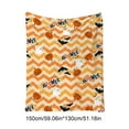 thumbnail image 3 of BiFandian Halloween Blanket, Cute Halloween Spooky Black and White Throw Blanket, Lightweight Cozy Flannel Blanket, Fall Throw Blankets for Couch Sofa Bed Home Halloween Decorations, 3 of 6