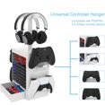 thumbnail image 4 of Soporte multifuncional para discos de videojuegos para PS5, estante para discos de videojuegos y soporte para mandos/auriculares compatible con Xbox Series X/Switch/PS4, 4 of 7