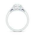 thumbnail image 2 of Rosec Jewels Lab Diamond Wedding Ring Set - Circle Engagement Ring with Sapphire Band (2 Ct, 8 mm), 14K White Gold, US 13.00, 2 of 8