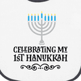 thumbnail image 3 of Inktastic My 1st Hanukkah Celebration Baby Terry Cloth Bib, 3 of 3