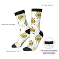 thumbnail image 4 of KLL Lovely Avocado Print Cool Socks Men's Women's Crew Socks Funny Crazy Novelty Stockings, 4 of 6