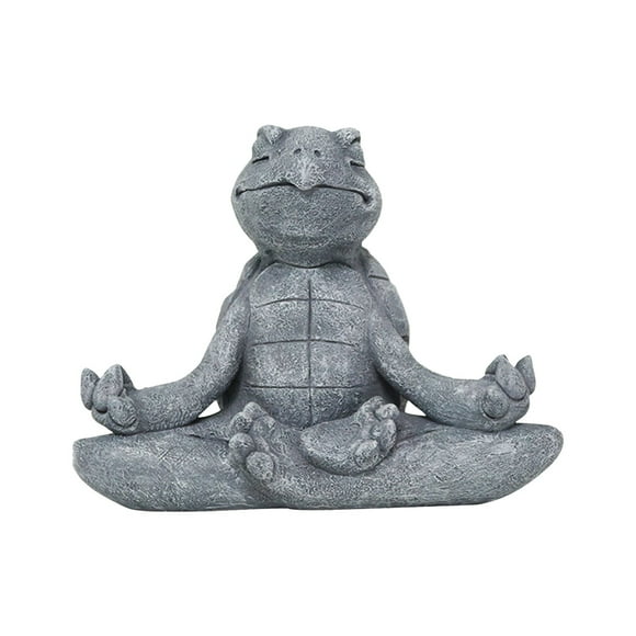 as show Meditating Animal Statue Yoga Zen Garden Decor Resin Sculpture For Home Office Desk Decoration Gift Idea Style C