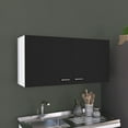 thumbnail image 2 of Newboti Furniture Napoles Wall Cabinet, Two Shelves, Double Door -Black 32445, 2 of 6